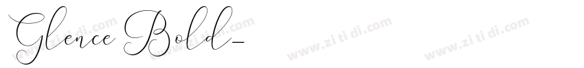 Glence Bold字体转换